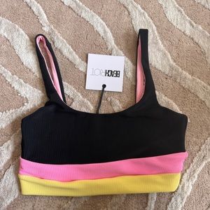 NWT beach riot Eva swimsuit top S